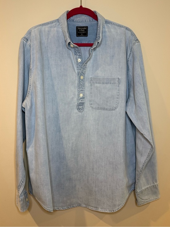 Abercrombie & Fitch Other - Abercrombie & Fitch Light Blue Denim Pullover Shirt